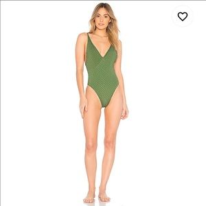 Peony Swimwear St Jean Plunge One Piece Swimsuit
